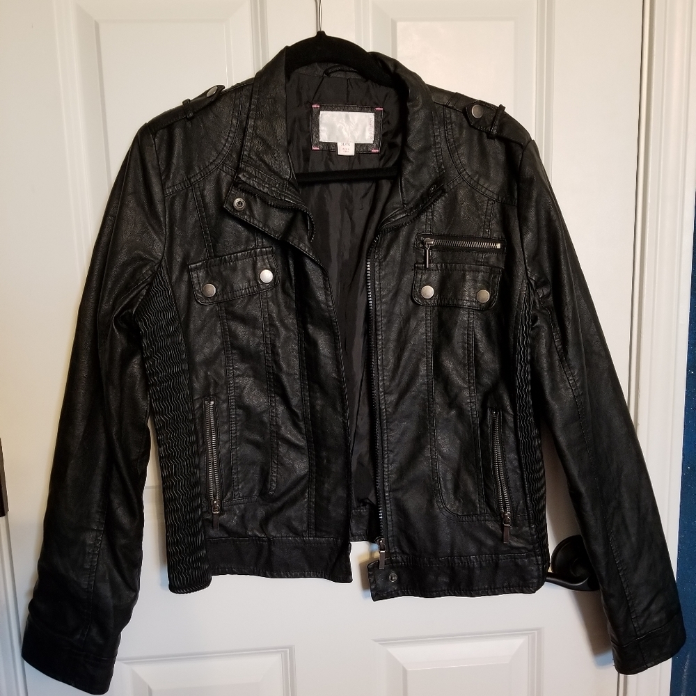 Black Faux Leather Jacket